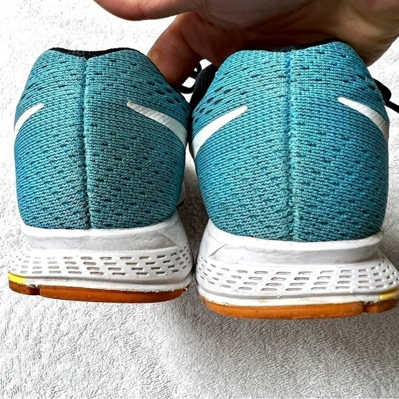 Nike Zoom Pegasus 32 Blue Orange Sneakers women size 7 - Picture 7 of 11